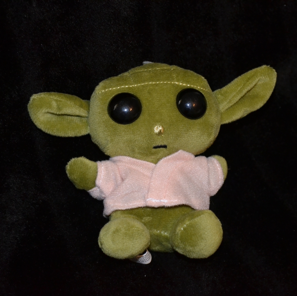 NWOT Baby Yoda Plush Keychain with Plastic Clip
